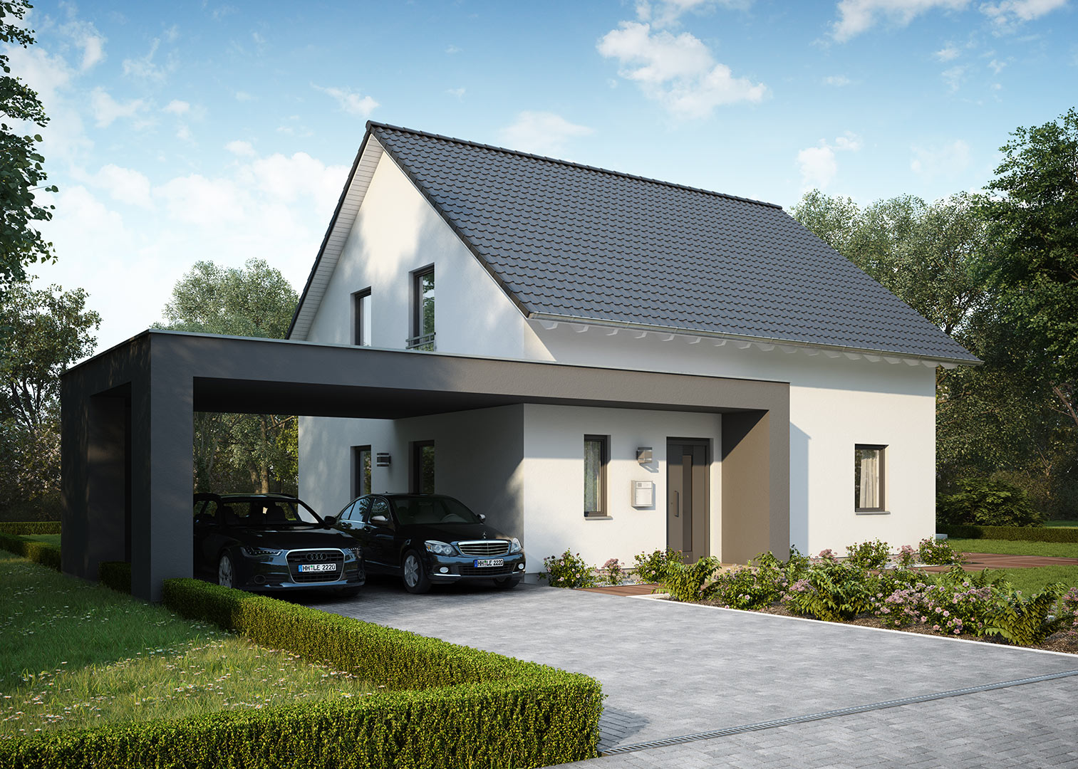 LifeStyle 16.02 S Einfamilienhaus Fertighaus bauen mit
