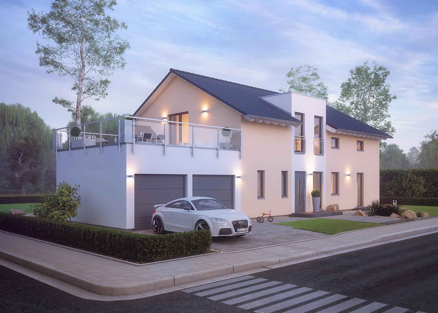 FamilyStyle 21.01 S Mehrgenerationen-Fertighaus bauen mit ...