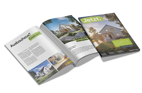 Jetzt! Magazin von massa haus im Mockup